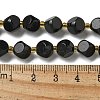 Natural Black Onyx(Dyed & Heated) Beads Strands G-K387-A03-02-5
