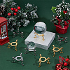 10Pcs 2 Colors Alloy Mineral Display Holder ODIS-AR0001-06-4