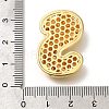 Brass Cubic Zirconia Pendants KK-M295-13G-S-3