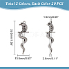 40Pcs 2 Colors Alloy Pendants FIND-UN0001-77-3