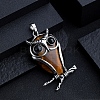 Natural Tiger Eye Big Pendants PW-WG15898-02-1