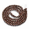 Electroplate Non-magnetic Synthetic Hematite Beads Strands G-T114-60A-R-2