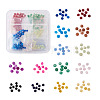 Craftdady 490Pcs 14 Colors Imitation Jade Glass Beads Strands GLAA-CD0001-13-9