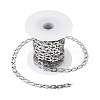 Stainless Steel Rectangle with Cross Link Chains CHS-TAC0002-01P-1