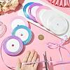 8Rolls 4 Colors Single Face Satin Ribbon OCOR-FS0001-10E-4