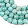 Natural Amazonite Beads Strands G-F461-12-10mm-01-12
