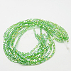 Electroplate Glass Beads Strands EGLA-D018-8x8mm-23-2