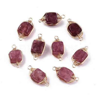 Natural Agate Links Connectors G-T131-99D-1
