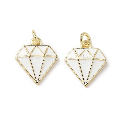 Brass Enamel Charms KK-Q039-05A-G-1