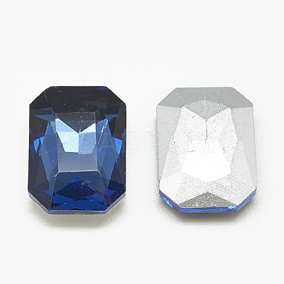 Pointed Back Glass Rhinestone Cabochons RGLA-T079-8x10mm-13-1