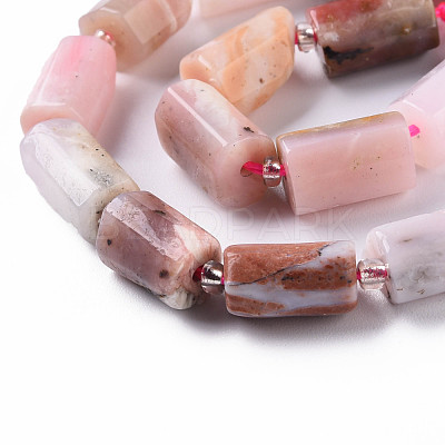 Natural Pink Opal Beads Strands X-G-S345-8x11-012-1