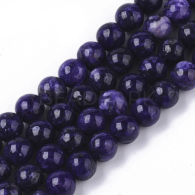 Natural Charoite Beads Strands LS-G-S150-57-6mm-1