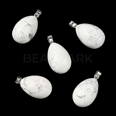Natural Howlite Pendants GG-K002-08A-28-1
