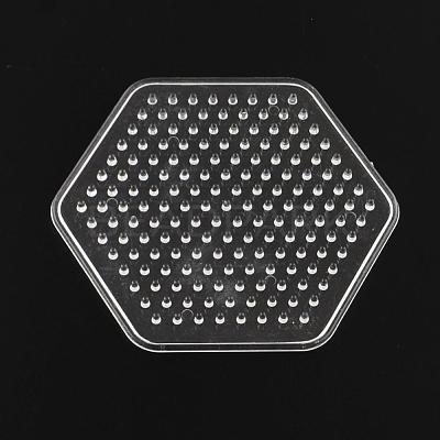 Hexagon ABC Plastic Pegboards used for 5x5mm DIY Fuse Beads DIY-Q009-12-1