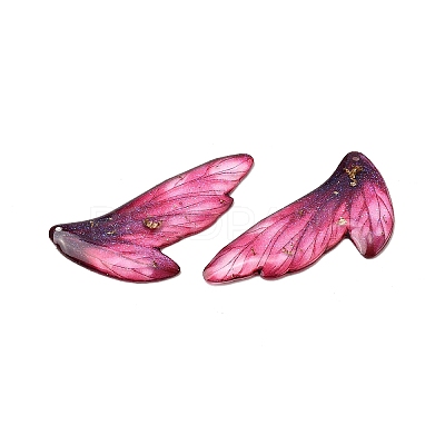 2Pcs Transparent Epoxy Resin Pendants RESI-A044-05B-1