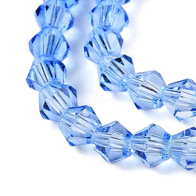 Gradient Color Baking Paint Glass Bead Strands DGLA-A039-T6mm-A020-1