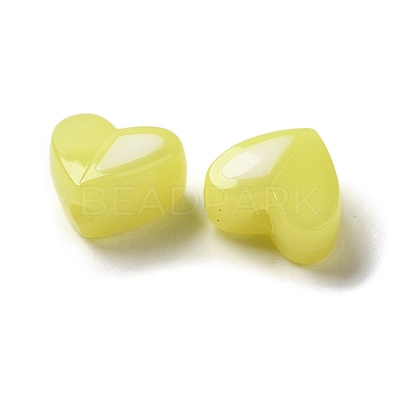 Imitation Jelly Acrylic Opaque Beads SACR-R741-01G-1