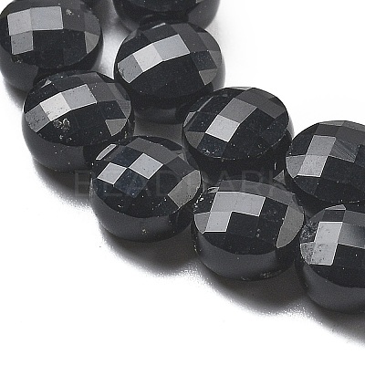 Natural Black Onyx(Dyed & Heated) Beads Strands G-C179-A10-02-1