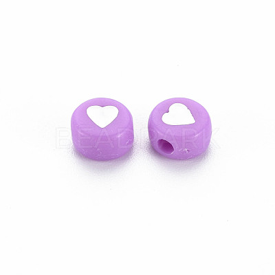 Opaque Acrylic Beads MACR-T027-01-1