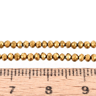 Electroplate Glass Beads Strands EGLA-F149-FP-01-1