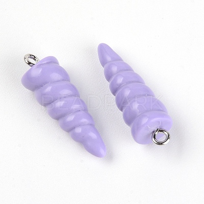 Resin Pendants LS-RESI-WH0014-44C-1
