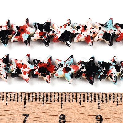 Spray Painted Synthetic Turquoise Beads Strands UNKW-T001-11K-03-1