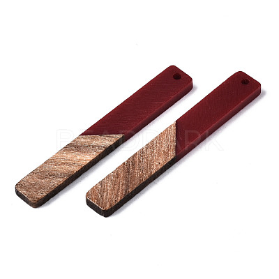 Resin & Walnut Wood Big Pendants X-RESI-S358-39J-1