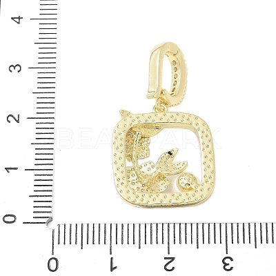 Brass Enamel Pendants KK-F886-03G-12-1