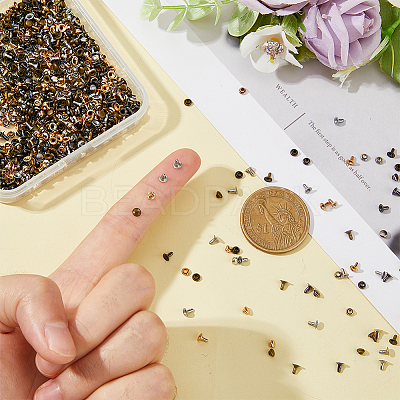 400 Sets 4 Colors Iron Rivets IFIN-FH0001-81-1