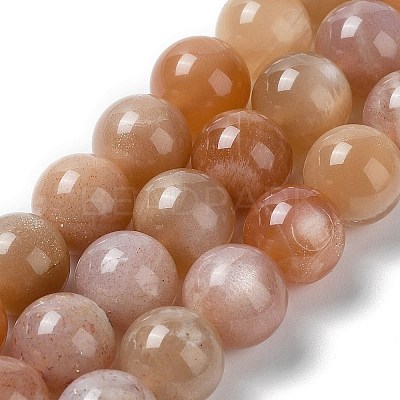 Natural Sunstone Beads Strands G-N327-01B-03-1