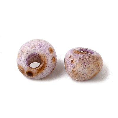 Opaque Glass Beads GL-CBA31A4-01A-1