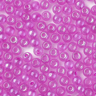 6/0 Imitation Jade Glass Seed Beads SEED-N004-006-03-1