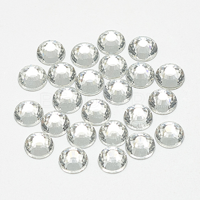 Flat Back Glass Rhinestone Cabochons RGLA-T090-SS30-01-1