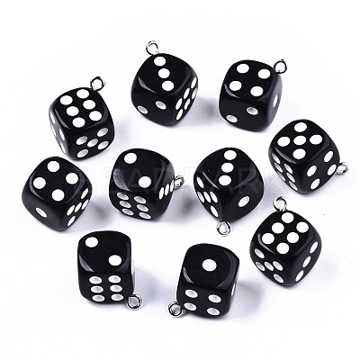 Opaque Epoxy Resin Pendants CRES-N025-12A-B01-1
