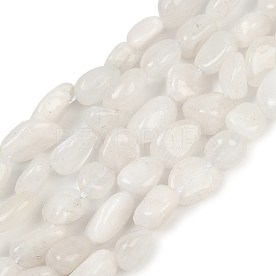 Natural Rainbow Moonstone Beads Strands G-G018-48-01-1