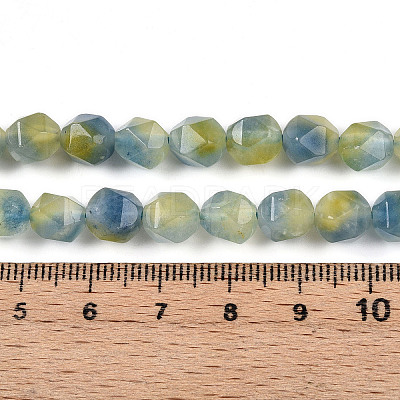 Dyed Natural White Jade Beads Strands G-T139-8mm-45W-1