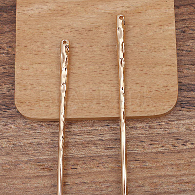 Alloy Hair Stick Findings PW-WG70408-03-1
