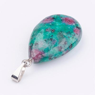 Natural & Synthetic Mixed Gemstone Pendants G-S045-9-B-1