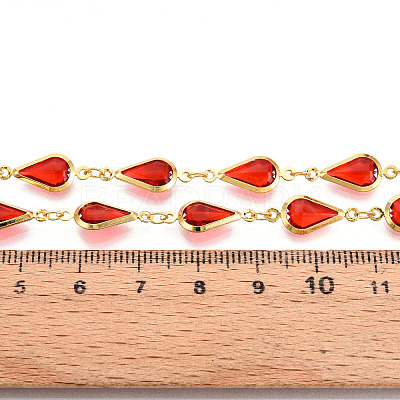 Brass Teardrop Link Chains CHC-N023-09B-G-1