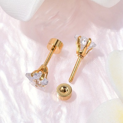 Star Glass Ear Fake Plugs EJEW-H105-23G-C-1