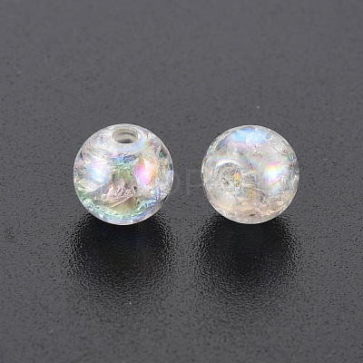 Transparent Crackle Acrylic Beads X-MACR-S373-66-L06-1