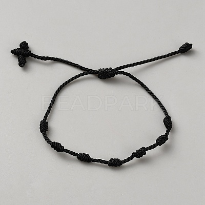 Nylon Cord Braided Bracelets for Men Women BJEW-WH0031-022B-1