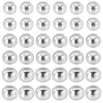 90Pcs 3 Styles 925 Sterling Silver Beads STER-PH0005-17-1