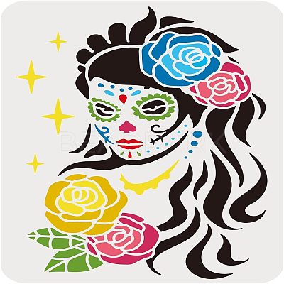 Plastic Reusable Drawing Painting Stencils Templates DIY-WH0202-359-1