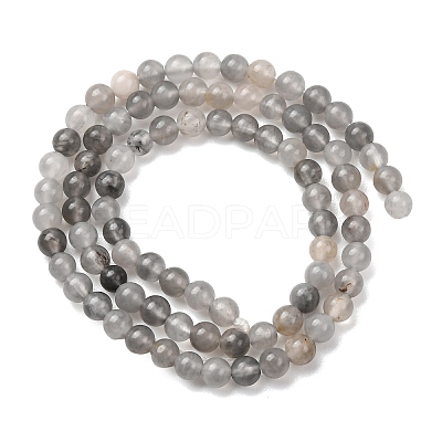 Natural Cloudy Quartz Beads Strands G-D840-69-4mm-1