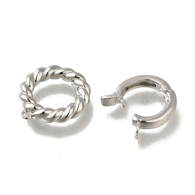 Brass Fold Over Clasps KK-H480-20P-1