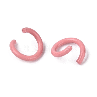Spray Painted Iron Open Jump Rings IFIN-T017-04B-22-1