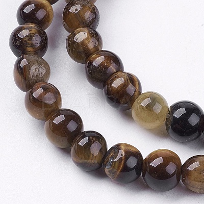 Natural Tiger Eye Round Bead Strands LS-G-R200-6mm-1