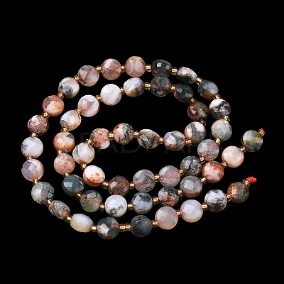 Natural Red Tree Agate Beads Strands G-K389-B89-01-1