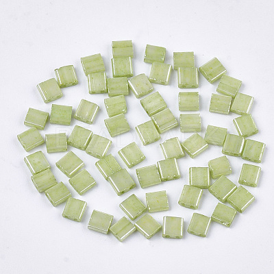 2-Hole Opaque Glass Seed Beads SEED-S023-22C-02-1